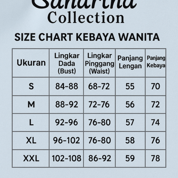 Kebaya Tile Biru Laut Payet Mewah - Image 2
